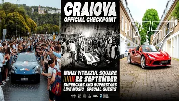 Gumball 3000, la Craiova. Mașini exclusiviste și invitați de talie mondială, luni, în Piața Mihai Viteazul (VIDEO)