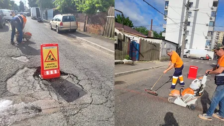 Lucrări de reparații pe strada Bega și strada Vredniciei în Sectorul 5