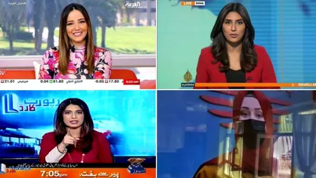 Gest sfidător al prezentatoarelor TV din Afganistan (FOTO)
