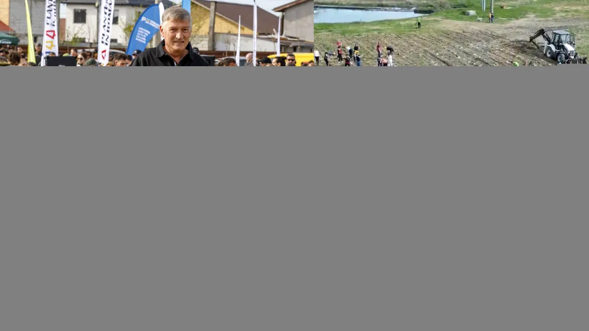 Hubert Thuma continuă maratonul împăduririi: 8.500 de puieți plantați