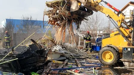 Dâmbovița: Incendiu de vegetație extins la un depozit de mase plastice