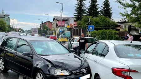 Accident pe Bulevardul Pipera: o mașină a pierdut controlul și a intrat pe contrasens