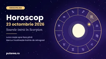 Horoscop vineri, 23 octombrie 2026: începe sezonul Scorpionului. Zodiile care primesc vești și cele care trebuie să încetinească