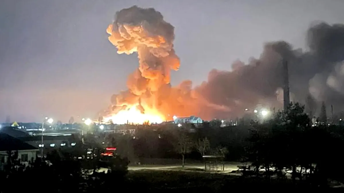 Explozii majore în apropiere de Galați și Tulcea. Două porturi au fost bombardate