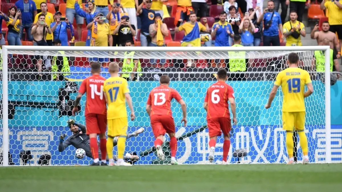EURO 2020 | Ucraina și Macedonia de Nord au făcut spectacol pe Național Arena: trei goluri și două penalty-uri