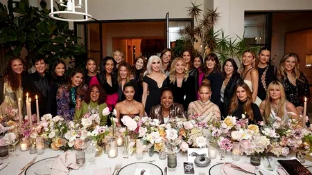 Anastasia Soare, la cină cu JLo, Sharon Stone, Kim Kardashian și alte celebrități. Imagini de la petrecere