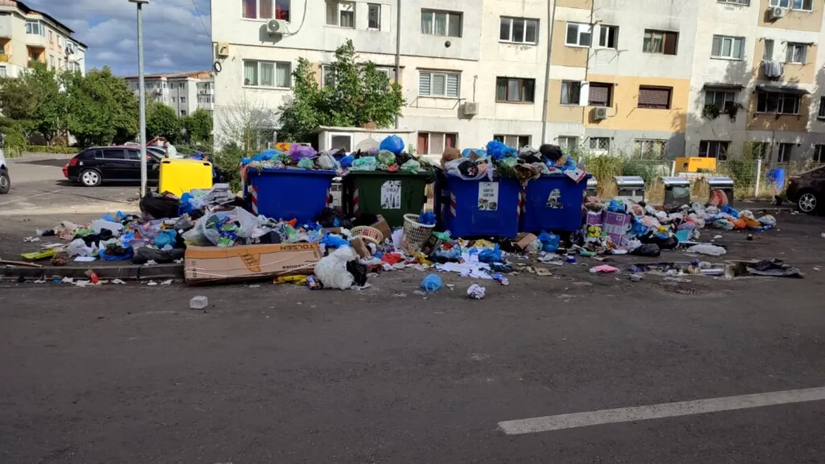 Orașul din România la un pas să intre în alertă din cauza gunoiului. Deșeurile zac în saci de o săptămână, iar primarul este în concediu