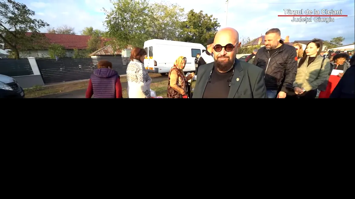 Cristian Popescu Piedone, în vizită la Târgul de la Clejani: 