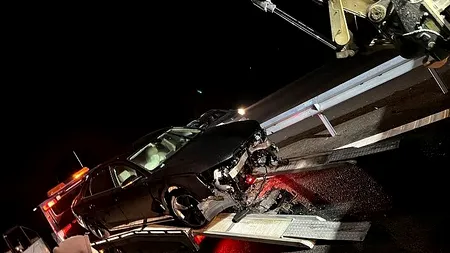 Incredibil, dar adevărat! Accident pe Autostrada A7, deși aceasta nu a fost deschisă circulației