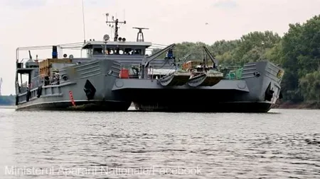 MApN: Un bac fluvial militar acționează începând cu 11 iunie la Galați