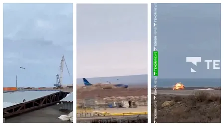 Crăciunul, marcat din nou de un dezastru aerian: un avion al Azerbaidjan Airlines, prăbușit în Kazahstan