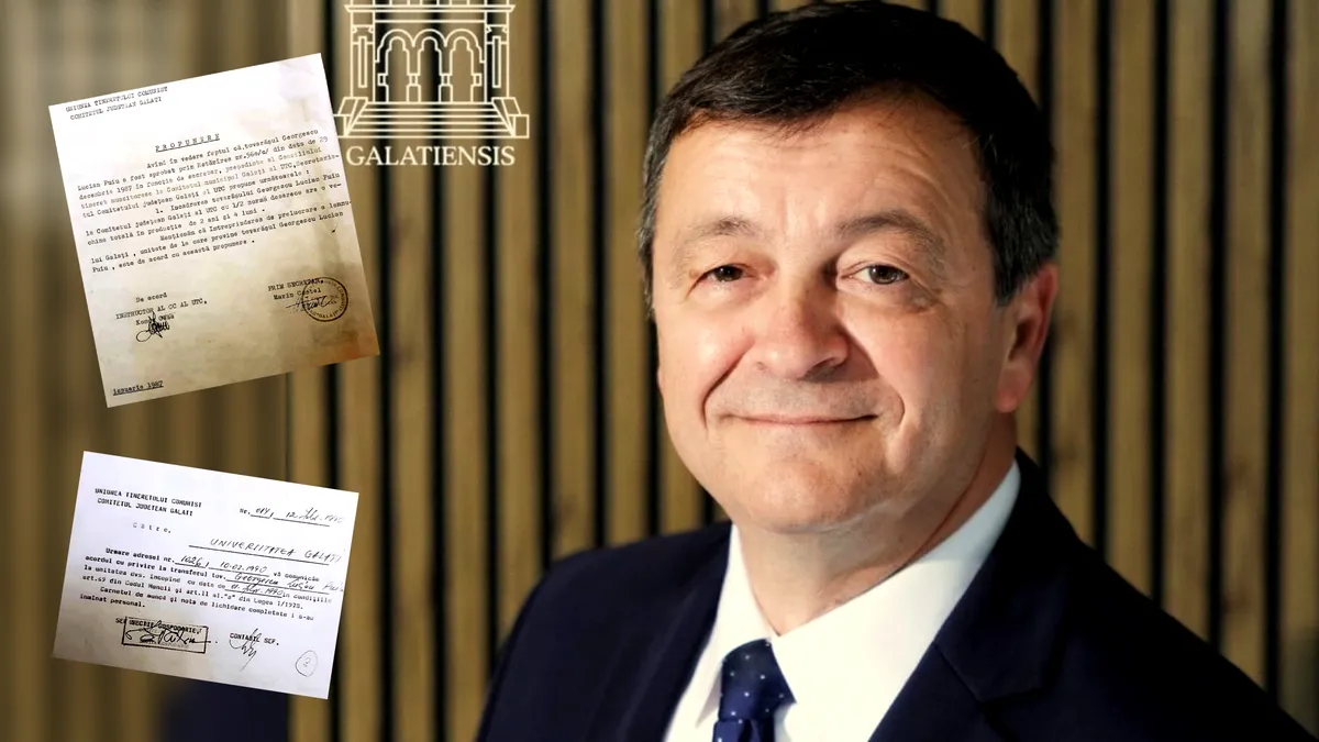 Halucinant! În februarie 1990, rectorul Universității din Galați era transferat de la UTC, la Universitate