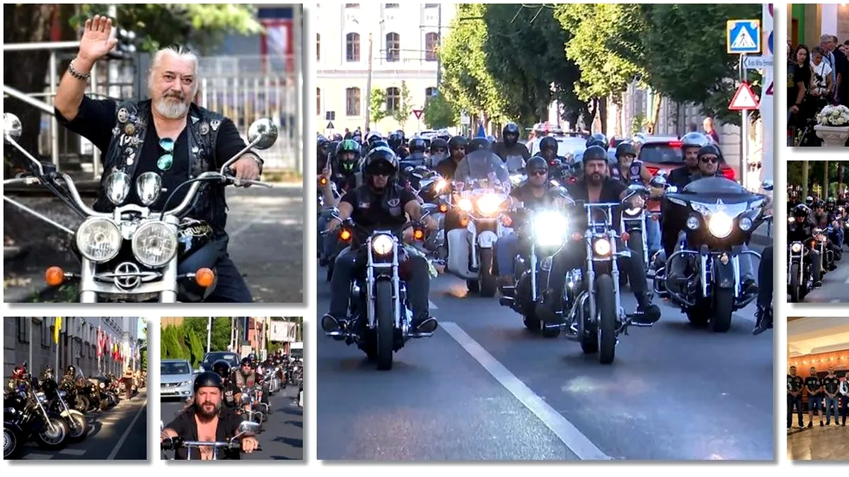Parada moto în memoria lui Nicu Covaci: Peste 250 de motocicliști au defilat la Timișoara
