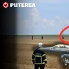 Primele imagini de la locul unde a căzut drona doborâtă de un F-16 românesc/ GALERIE FOTO