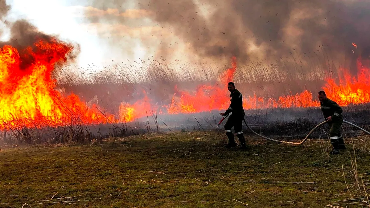 Incendiu puternic la Stănilești. Șase case salvate la limită!