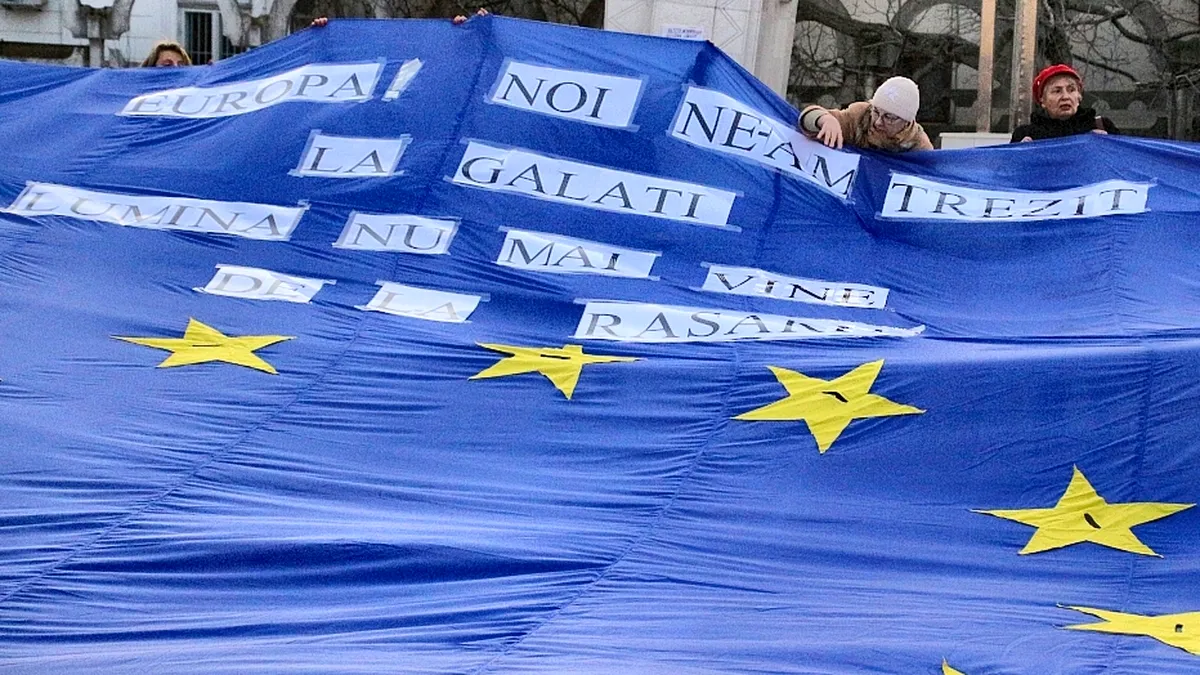 De „Ziua Europei”, gălățenii ies în stradă pentru „o Românie care își păstrează busola morală și drumul european”