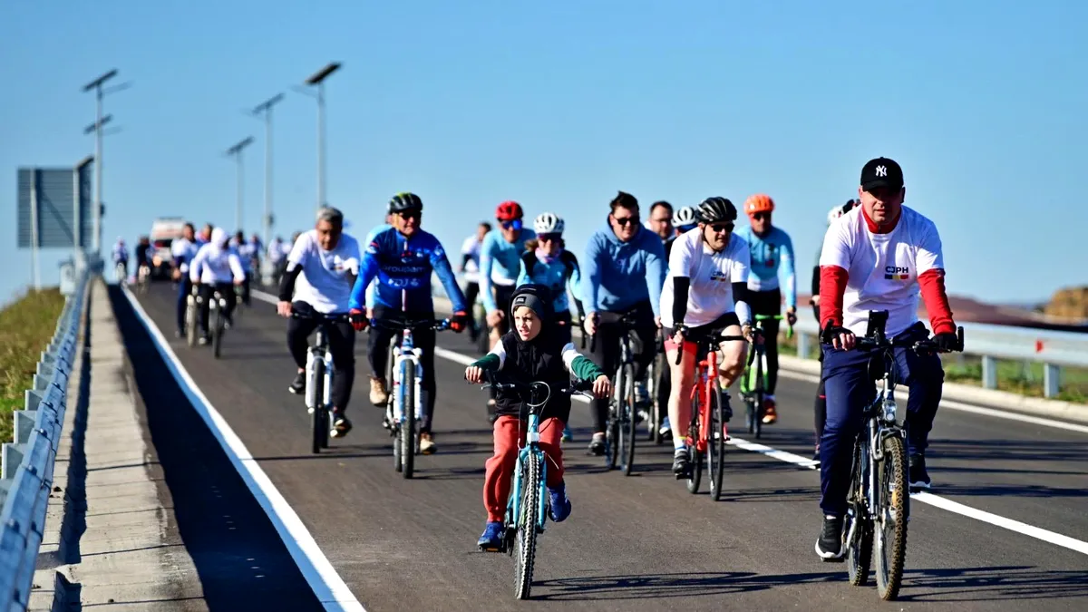 Centura de 22 de milioane de euro a Mizilului, inaugurată doar pentru... bicicliști