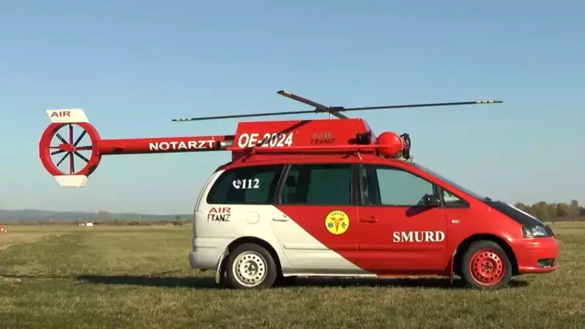 Prima mașină-elicopter din România. Ce funcții are vehiculul pe care un influencer a vrut să-l cumpere