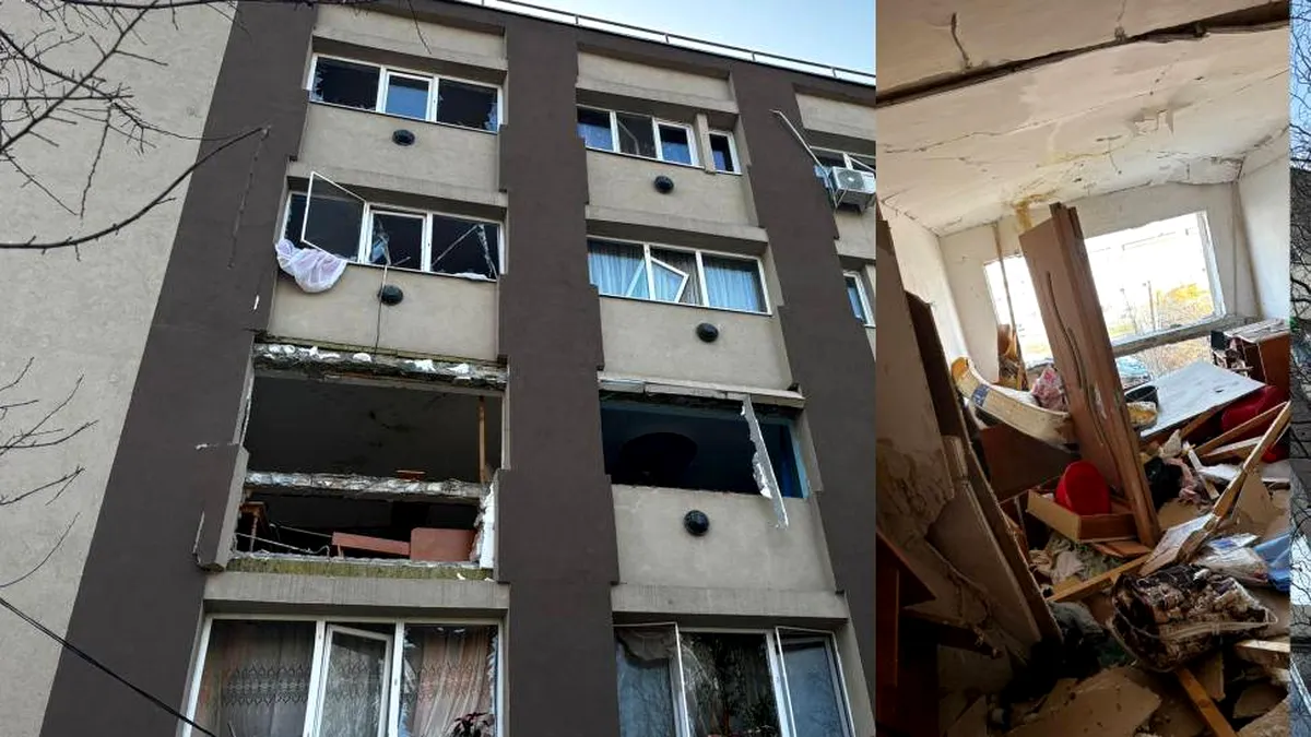 ALERTĂ! Explozie într-un bloc de locuinţe. Locatarii spun că au simțit miros de gaze de dimineață