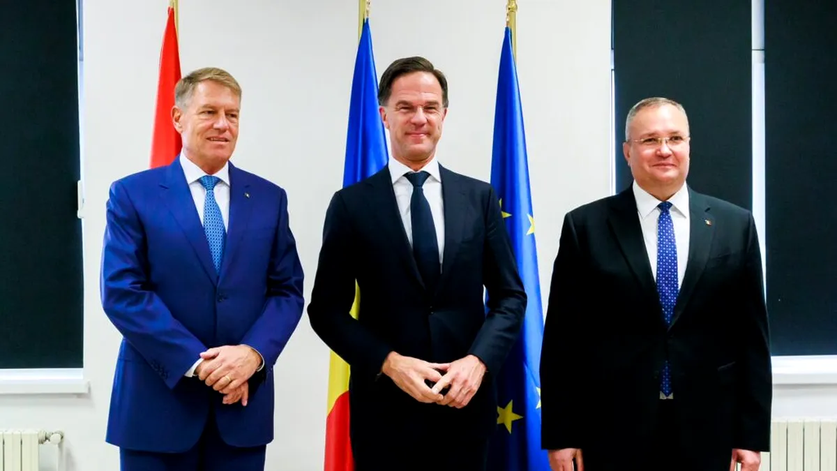 Vizita premierului Olandei, Mark Rutte, în România. : „Nu suntem, de principiu, împotriva aderării României la Schengen”