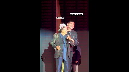 Cristi Borcea pe scena Sălii Palatului alături de Al Bano (VIDEO)