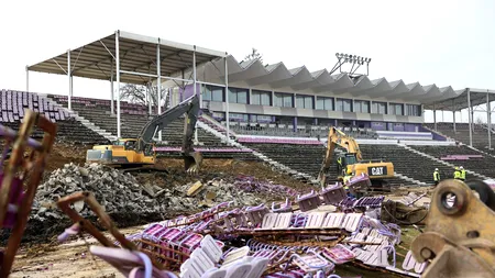 Buldozerele au pus la pământ un stadion legendar din România! Se face loc unei arene de 136 de milioane de euro