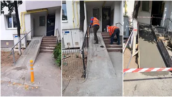 Rampe pentru persoanele cu dizabilități pe strada Iancu Jianu