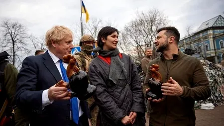 Boris Johnson, fără frică la Kiev. 
