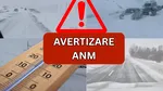 Anunț ANM: județe în pericol din cauza ninsorilor în această noapte. Când se încălzește