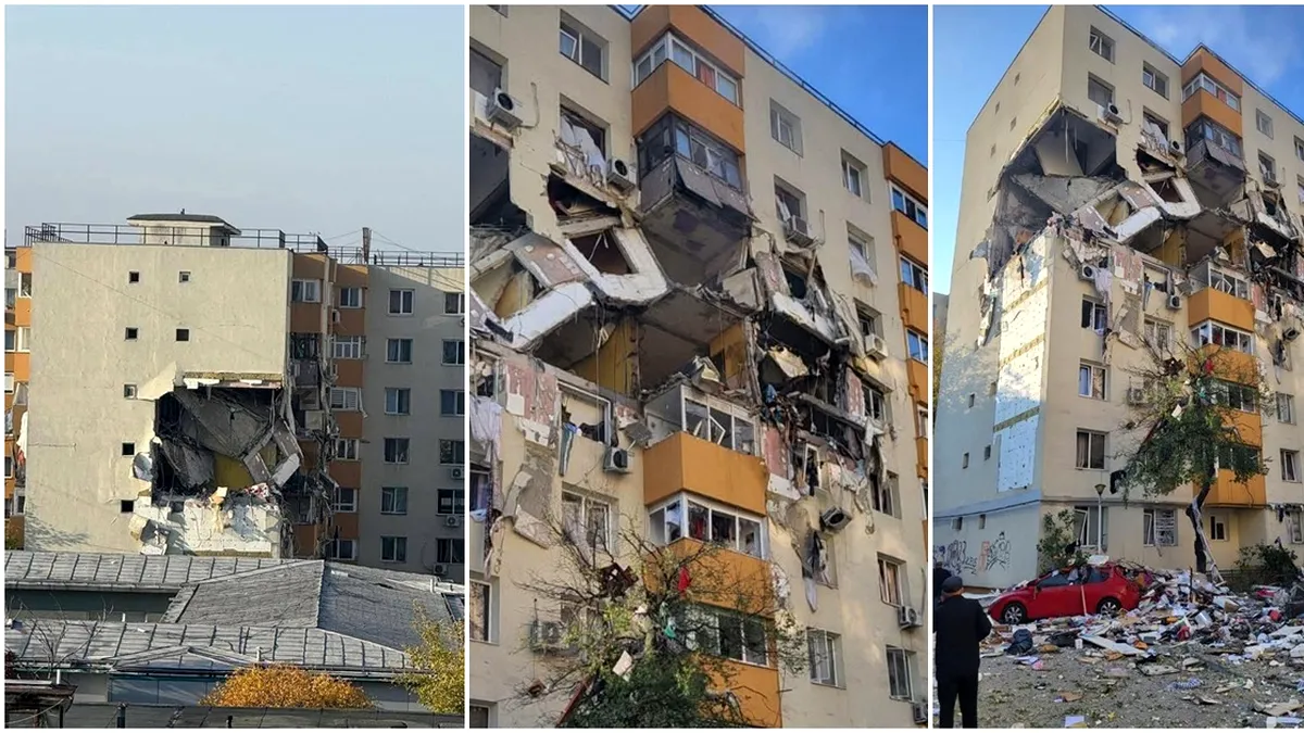 Explozia din Bucureşti: ISU a înălţat o dronă pentru a căuta victimele