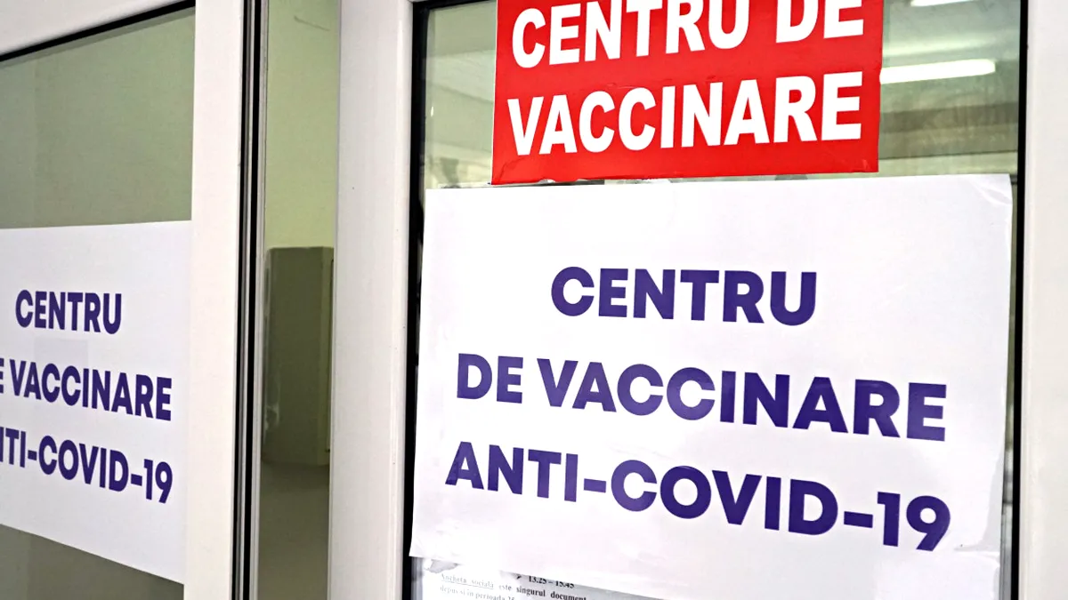 Unele centre de vaccinare, închise din cauza cererii reduse