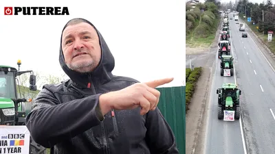Cum s-a văzut protestul fermierilor la Buzău. Sute de utilaje au blocat DN2 E85 (VIDEO)