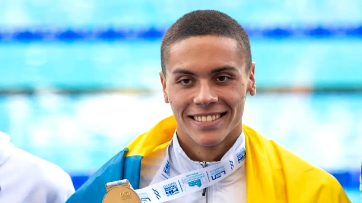 David Popovici a câştigat aurul şi la 200 metri liber, la Campionatele Europene de Nataţie. Rezultat excepțional al tânărului înotător