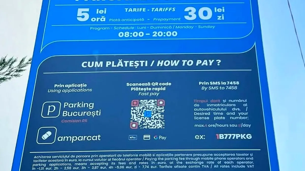 Compania Municipală Parking București nu poate recupera 156 milioane de euro