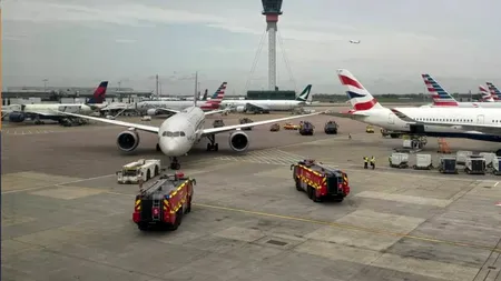 Incident șocant pe aeroportul Heathrow din Londra: Două avioane s-au ciocnit la sol