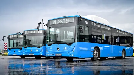 Sibiu: 40 de autobuze ecologice vor fi introduse pe trasee începând de duminică