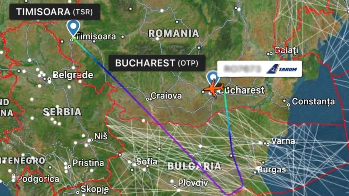 Aterizare de urgență pe Aeroportul Otopeni după ce unui pilot i s-a făcut rău