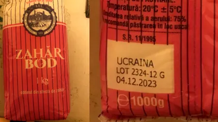 Zahărul din Ucraina, ambalat sub marca Bod, a invadat România
