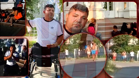 Un bărbat a dormit cu toată familia în fața IPJ Iași, de teamă să nu fie ucis de o grupare mafiotă