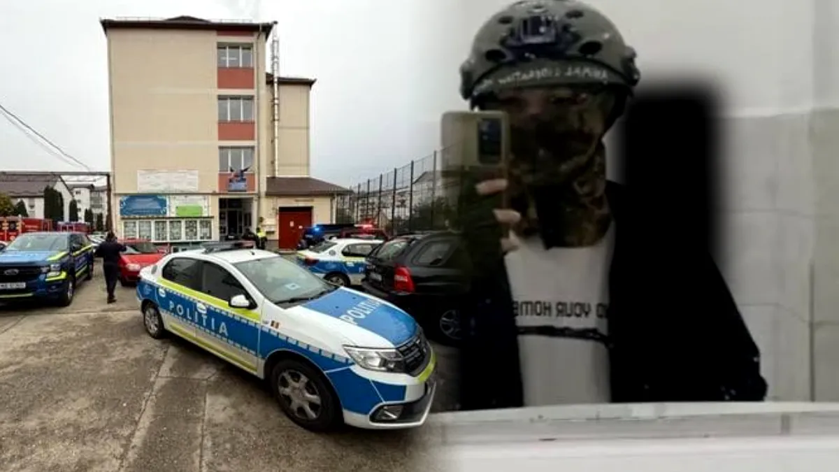Elevul care a atacat cu cuțitul la Bistrița, externat de la Psihiatrie și exmatriculat. A fost dus la audieri