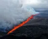 Erupție stranie în Islanda: lava țâșnește printr-o fisură de 2,4 km
