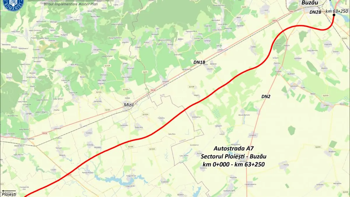 Guvernul a aprobat primele exproprieri pentru sectorul Ploiești-Buzău al autostrăzii A7