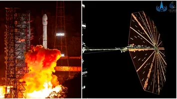 Au apărut primele imagini cu luna artificială construită de China şi lansată în spaţiu, în secret