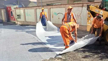 Reparații rapide în zona 13 Septembrie:  Parcarea a fost reabilitată pentru siguranța locuitorilor