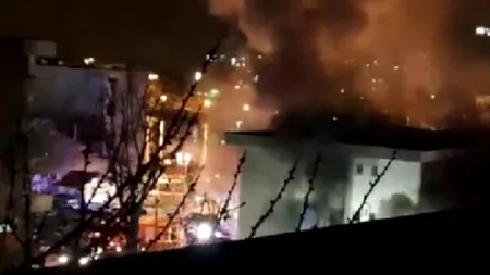 Incendiu la sediul Poliției Municipiului Tulcea (VIDEO)