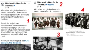 Gafă impardonabilă a SRI: postare despre refugiații polonezi ilustrată greșit cu evrei maghiari la Auschwitz