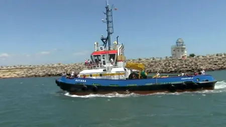 Remorcherul scufundat la Midia va fi ranfluat. Căutările marinarilor ar putea fi reluate