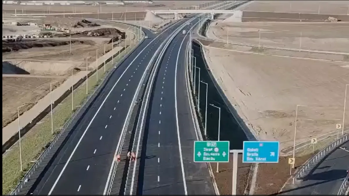 UMB pregătește deschiderea unui nou lot de autostradă! Are 36 km și va fi gata în decembrie (VIDEO)