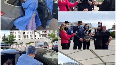 Al treilea centru drive-thru de vaccinare anti-COVID, în parcarea Plaza România