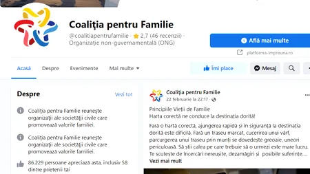 Coaliţia pentru Familie, reacții zero față de războiul din Ucraina. „Ce s-a întâmplat? Nu mai ajung banii de la Moscova?”
